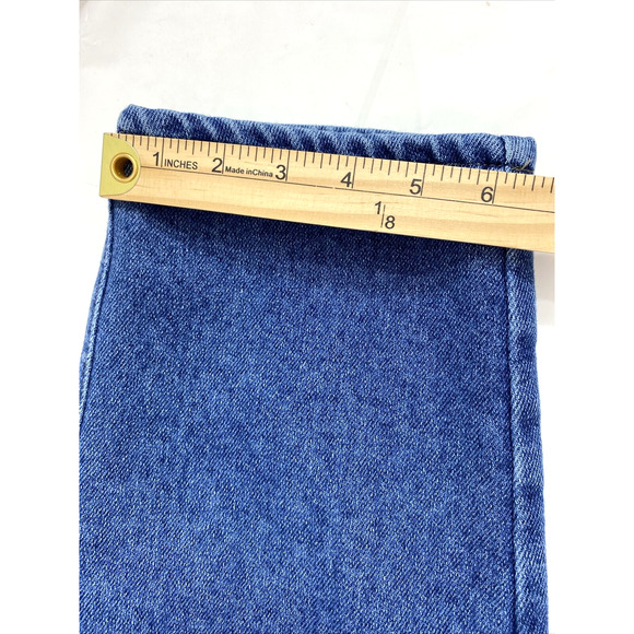 Lee Original Jeans Womens Plus Size 18 L Medium Wash Denim Straight Mom‎ Hi Rise - Picture 12 of 12